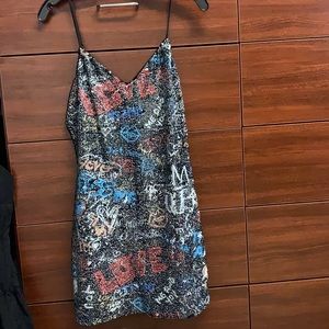 Ramy Brook sequin graffiti dress. Size M